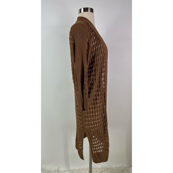 Chicos Crochet Maxi Cardigan - Picture 2 of 10